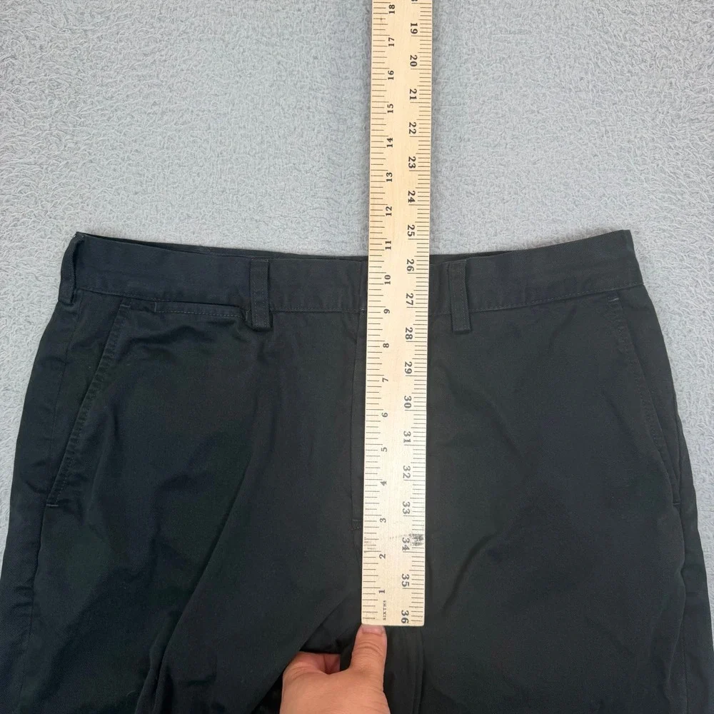 Vintage Polo Ralph Lauren Mens Preston Pant Black Cotton Chino Straight 34x30